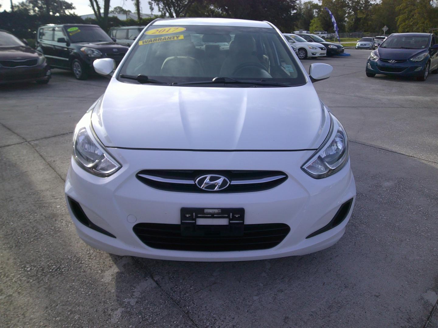 2017 WHITE HYUNDAI ACCENT SE (KMHCT4AE5HU) , located at 390 Hansen Avenue, Orange Park, FL, 32065, (904) 276-7933, 30.130497, -81.787529 - Photo#0